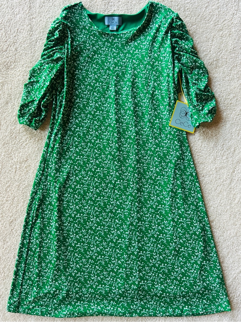 CeCe Gramercy Girl Lush Green Dress